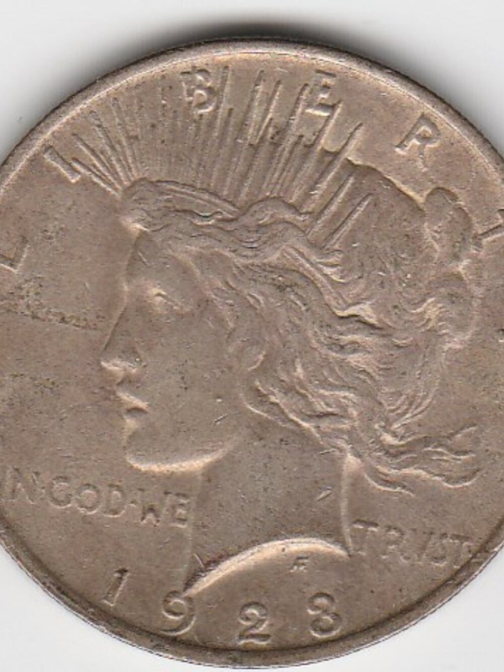 1923 Peace dollar silver dollar coin